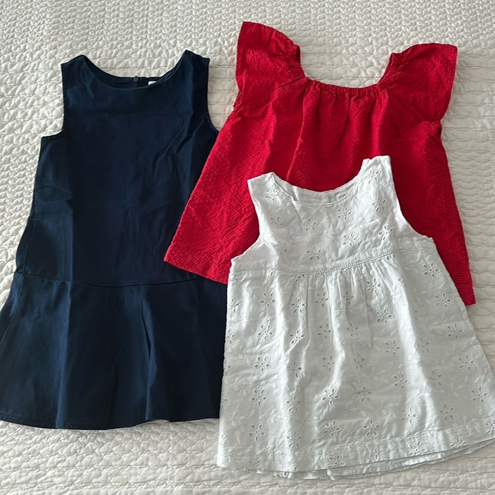 Gymboree Girls Dress and Tops bundle / M 7-8